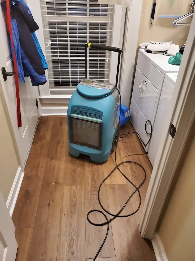 Commercial dehumidifier deployed for Flood Damage Cleanup in Mecca